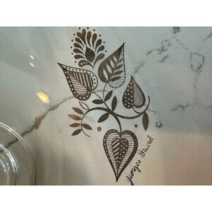 Georges‎ Briard Mid-Century Glass Serving Bowl | Signed